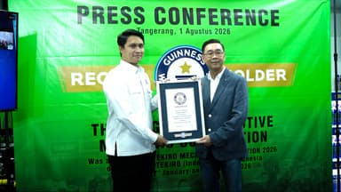 TEKIRO Mencetak Sejarah Dunia:  Raih Sertifikat Guinness World Records