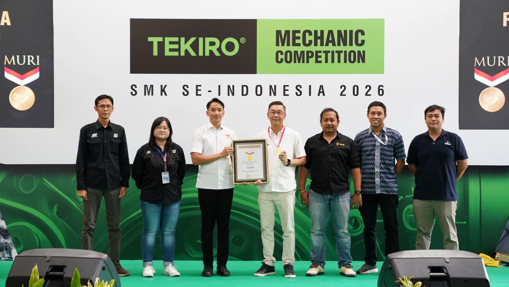 Tekiro Mechanic Competition 2026 Resmi Raih Rekor MURI Sebagai Kompetisi Keterampilan Otomotif oleh SMK Terbanyak di Indonesia