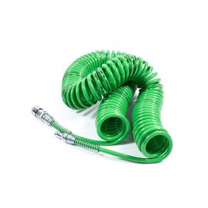 Recoil Hose With Spring (Green Color)